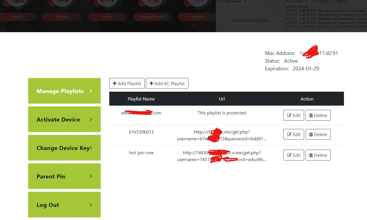 ibo player dashboard